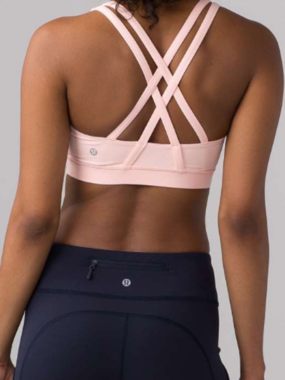 Classic Lululemon Energy Bra 6 Light Pink Run Lift Climb Yoga Pilates - Picture 2 of 10